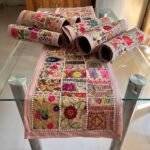 Rangoli Radiance Table Runner and 6 Mats Set - Image 7