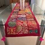 Flamingo Pink Finesse Table Runner