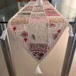 Ivory Elegance Spread Table Runner and 6 Mats Set - Image 2
