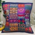 Mahal Embroidery Cushion Cover Set of 5 (16 x 16 in) - Image 7