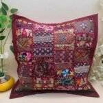 Marwari Magic Patchwork Cushion Cover Set of 5 (16 x 16 in) - Image 5