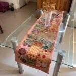 Rangoli Radiance Table Runner and 6 Mats Set - Image 4