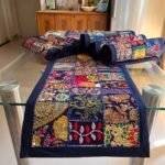 Blue Royal Jharokha Table Runner and 6 Mats Set - Image 2