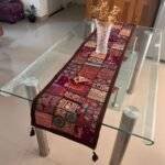Royal Maroon Grace Table Runner Large - Image 3