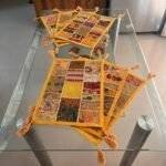 Sunshine Yellow Charm Table Runner and 6 Mats Set - Image 3