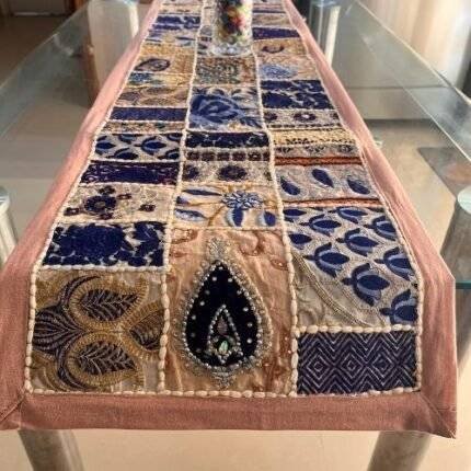 Ivory Blossoms Table Runner