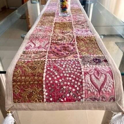 Pink City Table Runner