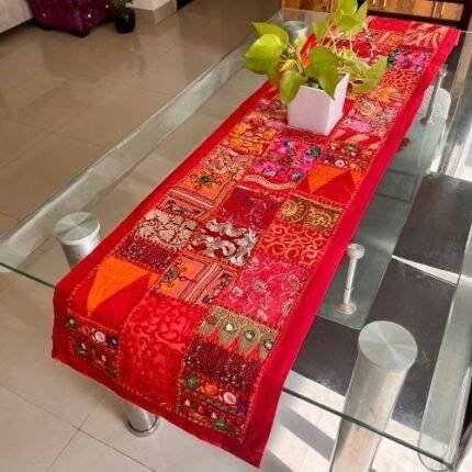 Red Table Runner Large