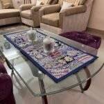 Blue Patchwork Small Table Runner - Image 3