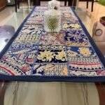 Blue Patchwork Small Table Runner - Image 4