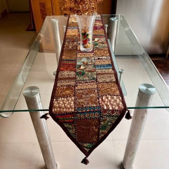 Bohemian Drift Table Runner and 6 Mats Set - Image 5