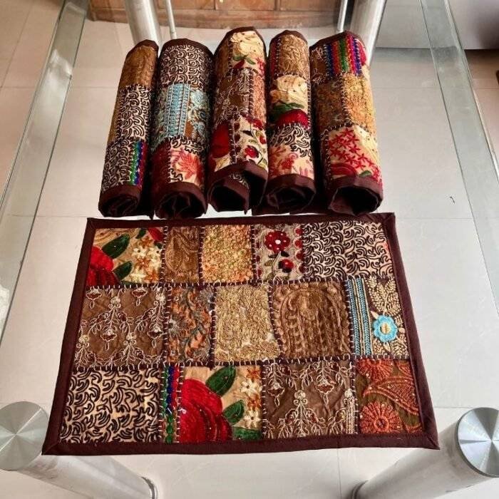 Bohemian Drift Table Runner and 6 Mats Set - Image 7