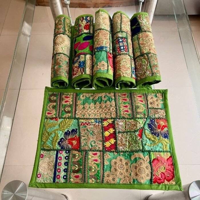 Boho Dreamscape Table Runner and 6 Mats Set - Image 6