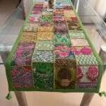 Parrot Green Table Runner