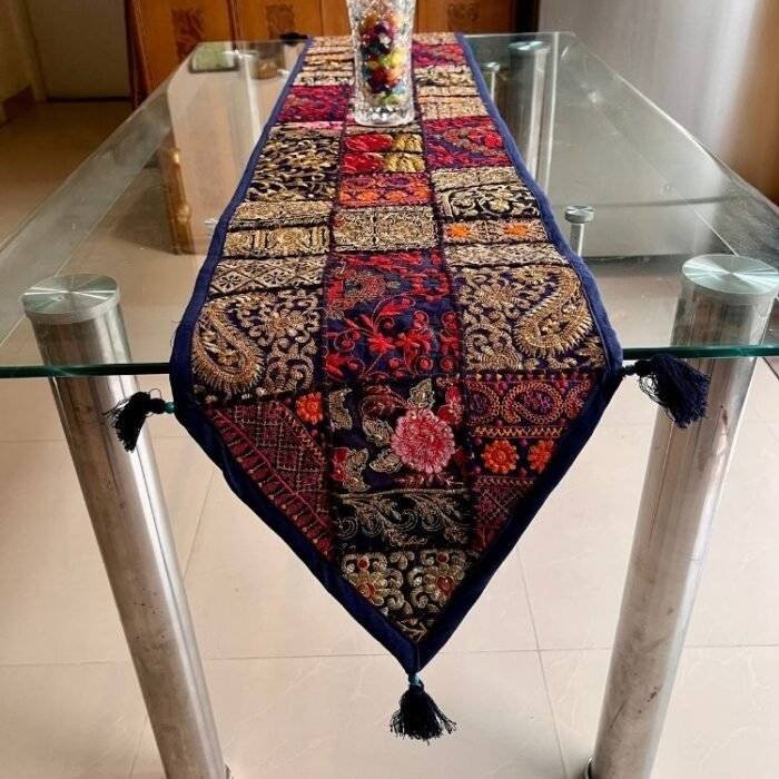 Earthy Embers Table Runner and 6 Mats Set - Image 5