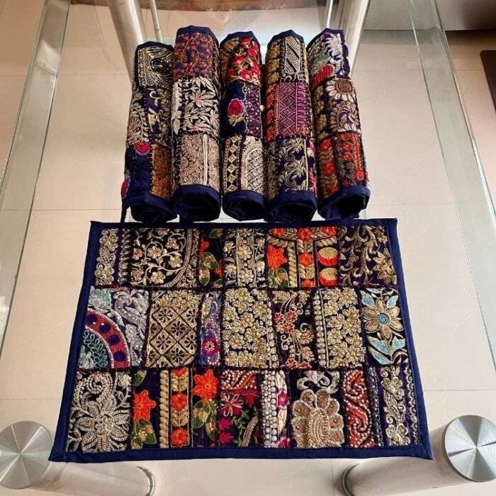 Earthy Embers Table Runner and 6 Mats Set - Image 6