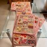 Ember Embroidery Table Runner and 6 Mats Set - Image 2