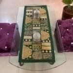 Green Patchwork Small Table Runner - Image 2