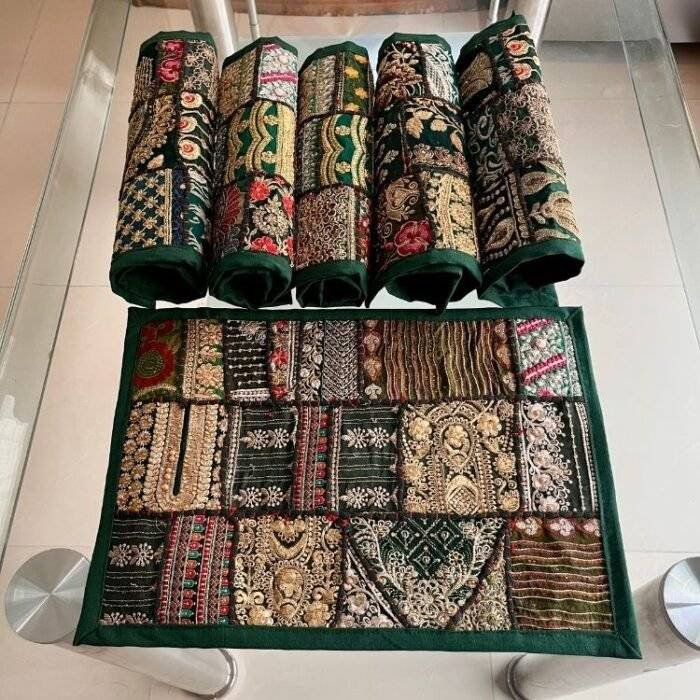 Mirage Table Runner and 6 Mats Set - Image 3