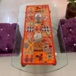 Orange Patchwork Small Table Runner - Image 4