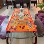 Orange Patchwork Small Table Runner