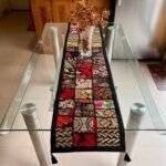 Black Tribal Treasures Table Runner and 6 Mats Set - Image 3