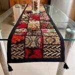 Black Tribal Treasures Table Runner and 6 Mats Set - Image 5