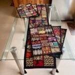 Black Tribal Treasures Table Runner and 6 Mats Set - Image 2