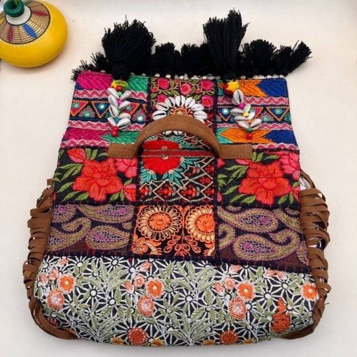Woven Wanderlust Banjara Bag - Image 4