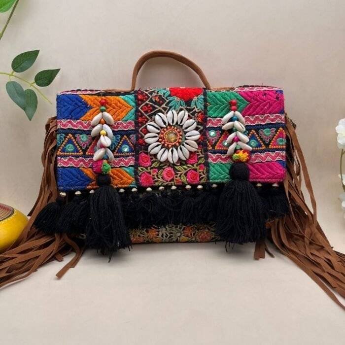 Woven Wanderlust Banjara Bag - Image 3