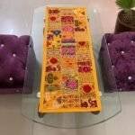 Yellow Patchwork Small Table Runner - Image 2