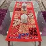Red Patchwork Small Table Runner