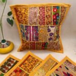 Small Yellow Cushion Cover Set of 5 (12 x 12 inches)