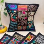 Small Black Cushion Cover Set of 5 (12 x 12 inches)