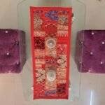 Red Patchwork Small Table Runner - Image 3