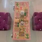 Beige Patchwork Small Table Runner - Image 3