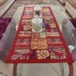 Maroon Patchwork Small Table Runner
