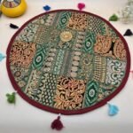 Golden Weave Round Table Mat - Image 2