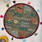 Golden Weave Round Table Mat