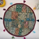 Peacock Pathways Round Table Mat