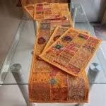 Saffron Serenity Table Runner and 4 Mats Set - Image 2