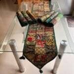 Silken Symphony Table Runner and 6 Mats Set