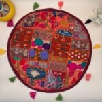 Stitched Saga Round Table Mat