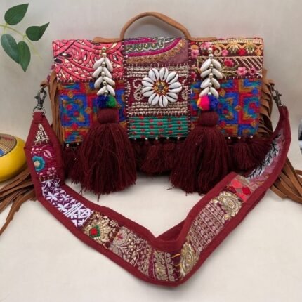 Vintage Vermillion Banjara Bag