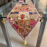 Beige Table Runner and 4 Mats Set - Image 3