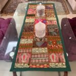 Dark Green Patchwork Small Table Runner