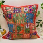 Small Multi Color Cushion Cover Set of 5 (12 x 12 inches) - Image 5