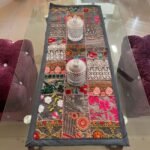 Grey Patchwork Small Table Runner - Image 3