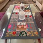 Grey Patchwork Small Table Runner