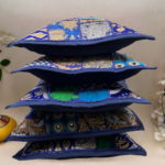 Indigo Blue Cushion Cover Set of 5 (16 x 16 inches)